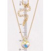 Кулон Xuping 18K с кр-ми Swarovski на цепочке Кристаллы АВ длина 39,5-44,5см х 1мм фото №2 Кулон Xuping 18K с кр-ми Swarovski на цепочке Кристаллы АВ длина 39,5-44,5см х 1мм фото №2
