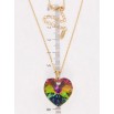 Кулон Xuping 18K з кр-ми Swarovski на ланцюжку Кристальне серце Vitrail Medium довжина 39,5-44,5см х 1мм фото №2 Кулон Xuping 18K з кр-ми Swarovski на ланцюжку Кристальне серце Vitrail Medium довжина 39,5-44,5см х 1мм фото №2
