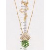 Кулон Xuping 18K с кр-ми Swarovski на цепочке Куб Peridot на ромбе с кристаллом длина 40-45,5см х 1мм фото №2 Кулон Xuping 18K с кр-ми Swarovski на цепочке Куб Peridot на ромбе с кристаллом длина 40-45,5см х 1мм фото №2