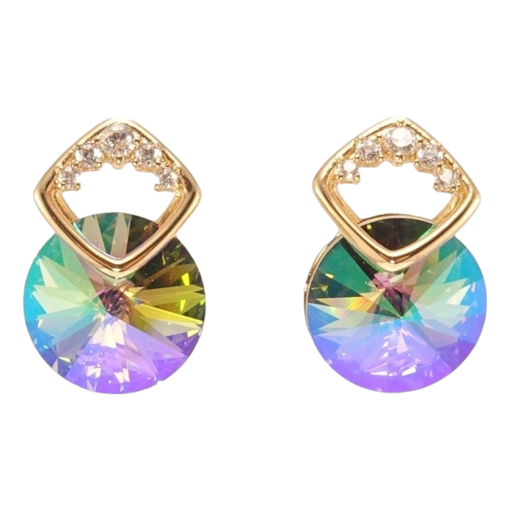 Серьги Xuping цвет 18K с кристаллами Swarovski пусеты Кристалл Paradise Shine в скрепке ромб с фото №19 Серьги Xuping цвет 18K с кристаллами Swarovski пусеты Кристалл Paradise Shine в скрепке ромб с фото №19