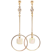 Сережки Xuping колір 18K з кристалами Swarovski пусети "Декоративні підвіски з кубиками Vitrail Light" фото №2 Сережки Xuping колір 18K з кристалами Swarovski пусети "Декоративні підвіски з кубиками Vitrail Light" фото №2