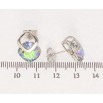 Серьги Xuping цвет Родий с кристаллами Swarovski пусеты Кристаллы Paradise Shine в ромбовой скрепке фото №2 Серьги Xuping цвет Родий с кристаллами Swarovski пусеты Кристаллы Paradise Shine в ромбовой скрепке фото №2