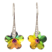 Сережки Xuping колір Родій з кристалами Swarovski французький замок "Кристальні квіточки Vitrail Medium" фото №2 Сережки Xuping колір Родій з кристалами Swarovski французький замок "Кристальні квіточки Vitrail Medium" фото №2
