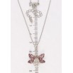 Кулон Xuping цвет Родий с кр-ми Swarovski на цепочке Фея с кристаллами Amethyst дл. 34-39см х 1мм фото №2 Кулон Xuping цвет Родий с кр-ми Swarovski на цепочке Фея с кристаллами Amethyst дл. 34-39см х 1мм фото №2