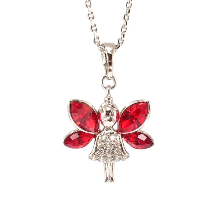 Кулон Xuping колір Родій з кр-ми Swarovski на ланцюжку Фея з кристалами Light Siam дл. 34-39см х 1мм фото №8 Кулон Xuping колір Родій з кр-ми Swarovski на ланцюжку Фея з кристалами Light Siam дл. 34-39см х 1мм фото №8