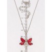 Кулон Xuping колір Родій з кр-ми Swarovski на ланцюжку Фея з кристалами Light Siam дл. 34-39см х 1мм фото №2