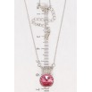 Кулон Xuping цвет Родий с кр-ми Swarovski на цепочке "Кристалл Rose знак Зодиака Дева" дл. 42,5-47см х 1мм фото №3 Кулон Xuping цвет Родий с кр-ми Swarovski на цепочке "Кристалл Rose знак Зодиака Дева" дл. 42,5-47см х 1мм фото №3