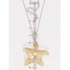 Кулон Xuping колір Родій з кр-ми Swarovski на ланцюжку Кристальна зірка Golden Shadow дл. 40-45см х 1мм фото №2