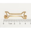 Брошь Xuping Позолота 18K Косточка инкрустация цирконием фото №2 Брошь Xuping Позолота 18K Косточка инкрустация цирконием фото №2