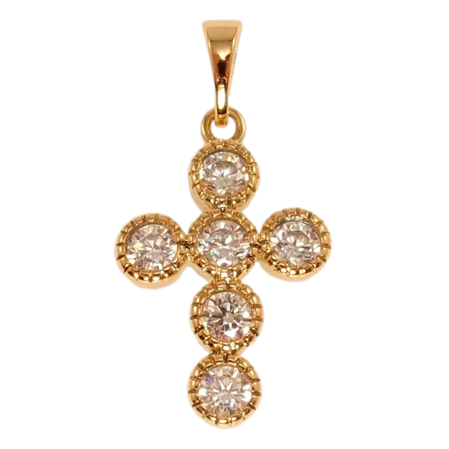 Кулон Xuping Позолота 18K Декоративный Крест с инкрустацией цирконием фото №1 Кулон Xuping Позолота 18K Декоративный Крест с инкрустацией цирконием фото №1
