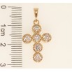 Кулон Xuping Позолота 18K Декоративный Крест с инкрустацией цирконием фото №2 Кулон Xuping Позолота 18K Декоративный Крест с инкрустацией цирконием фото №2
