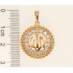 Кулон Xuping Позолота 18K Надпись Аллах в колечке циркония фото №2 Кулон Xuping Позолота 18K Надпись Аллах в колечке циркония фото №2