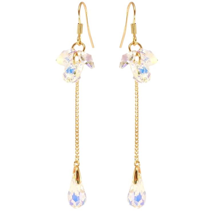 Серьги Xuping цвет 18K с кристаллами Swarovski французский замок Подвески с гроздью кристаллов Shimmer фото №24 Серьги Xuping цвет 18K с кристаллами Swarovski французский замок Подвески с гроздью кристаллов Shimmer фото №24
