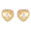 Сережки Xuping колір 18K з кристалами Swarovski пусети "Серця Sunshine Delite в обрамленні кристалів" фото №2 Сережки Xuping колір 18K з кристалами Swarovski пусети "Серця Sunshine Delite в обрамленні кристалів" фото №2