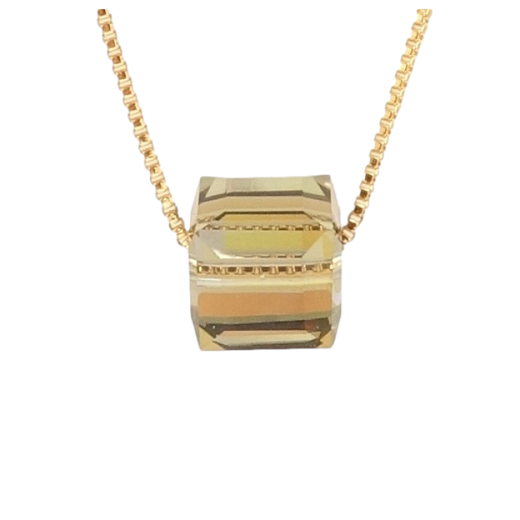 Кулон Xuping колір 18K з кр-ми Swarovski на ланцюжку Кристальний куб Tabac 6х6мм довжина 43-48см х 1мм фото №25 Кулон Xuping колір 18K з кр-ми Swarovski на ланцюжку Кристальний куб Tabac 6х6мм довжина 43-48см х 1мм фото №25