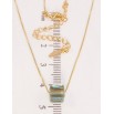 Кулон Xuping колір 18K з кр-ми Swarovski на ланцюжку Кристальний куб Tabac 6х6мм довжина 43-48см х 1мм фото №2