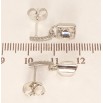 Серьги Xuping цвет Родий с кристаллами Swarovski пусеты Замочки с кристаллами Clear фото №2 Серьги Xuping цвет Родий с кристаллами Swarovski пусеты Замочки с кристаллами Clear фото №2