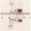 Сережки Xuping колір Родій з кристалами Swarovski пусети Замочки з кристалами Antique Pink фото №2 Сережки Xuping колір Родій з кристалами Swarovski пусети Замочки з кристалами Antique Pink фото №2