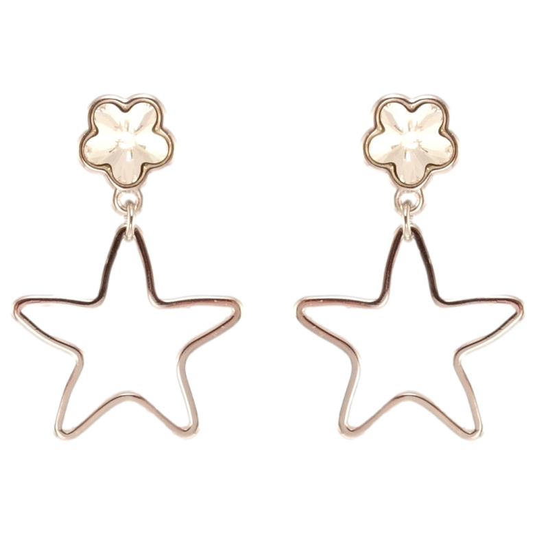 Сережки Xuping колір Родій з кристалами Swarovski пусети Зірочки з кристалами Clear фото №19 Сережки Xuping колір Родій з кристалами Swarovski пусети Зірочки з кристалами Clear фото №19