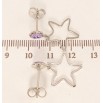 Сережки Xuping колір Родій з кристалами Swarovski пусети Зірочки з кристалами Provence Lavender фото №2 Сережки Xuping колір Родій з кристалами Swarovski пусети Зірочки з кристалами Provence Lavender фото №2