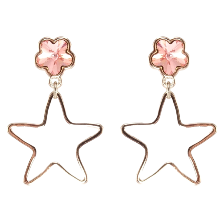 Сережки Xuping колір Родій з кристалами Swarovski пусети Зірочки з кристалами Rose фото №24 Сережки Xuping колір Родій з кристалами Swarovski пусети Зірочки з кристалами Rose фото №24
