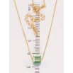 Кулон Xuping колір 18K з кр-ми Swarovski на ланцюжку Кристальний куб Peridot Shimmer 6х6мм довжина 42-47см х фото №2 Кулон Xuping колір 18K з кр-ми Swarovski на ланцюжку Кристальний куб Peridot Shimmer 6х6мм довжина 42-47см х фото №2