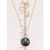 Кулон Xuping цвет 18K с кр-ми Swarovski на цепочке Кристалл Montana длина 41-46см х 1мм фото №2 Кулон Xuping цвет 18K с кр-ми Swarovski на цепочке Кристалл Montana длина 41-46см х 1мм фото №2