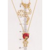 Кулон Xuping колір 18K з кр-ми Swarovski на ланцюжку Ведмедик з кристалом Light Siam довжина 41-46см х 1мм фото №2 Кулон Xuping колір 18K з кр-ми Swarovski на ланцюжку Ведмедик з кристалом Light Siam довжина 41-46см х 1мм фото №2
