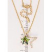 Кулон Xuping колір 18K з кр-ми Swarovski на ланцюжку Зірка з кристалом Vitrail Medium довжина 40-45см х фото №2