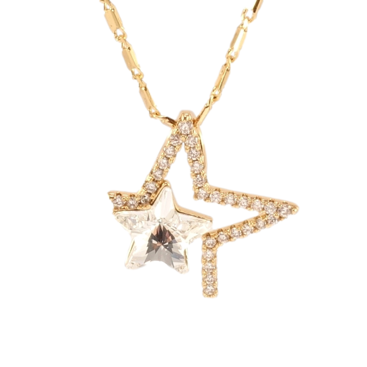 Кулон Xuping колір 18K з кр-ми Swarovski на ланцюжку Зірка з кристалом Clear довжина 40-45см х 2мм фото №21 Кулон Xuping колір 18K з кр-ми Swarovski на ланцюжку Зірка з кристалом Clear довжина 40-45см х 2мм фото №21
