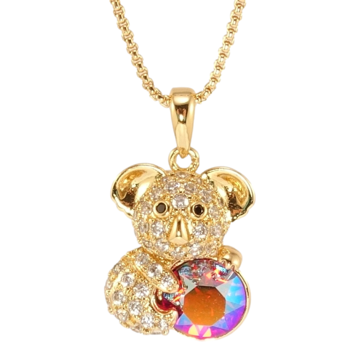 Кулон Xuping колір 18K з кр-ми Swarovski на ланцюжку Коала з кристалом Rose AB довжина 40-45см х 1мм фото №11 Кулон Xuping колір 18K з кр-ми Swarovski на ланцюжку Коала з кристалом Rose AB довжина 40-45см х 1мм фото №11