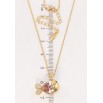 Кулон Xuping колір 18K з кр-ми Swarovski на ланцюжку Рибка з кристалом Rose довжина 39-44см х 1мм фото №2