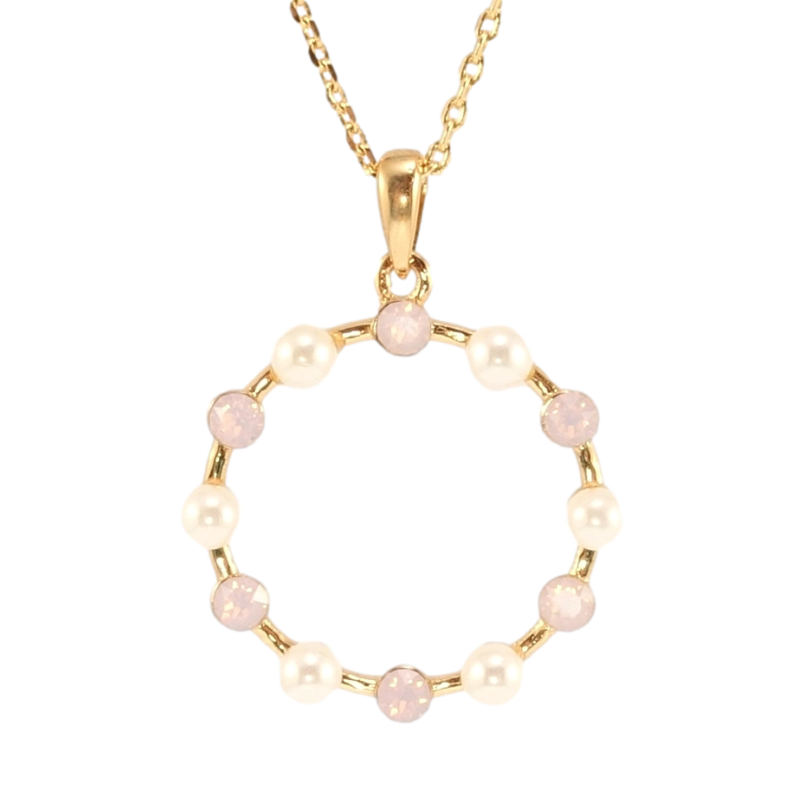 Кулон Xuping цвет 18K с кр-ми Swarovski на цепочке Веночек с кристаллами и жемчужинами длина 40-45см х фото №1 Кулон Xuping цвет 18K с кр-ми Swarovski на цепочке Веночек с кристаллами и жемчужинами длина 40-45см х фото №1