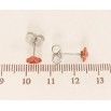 Серьги Xuping цвет Родий с кристаллами Swarovski пусеты Кристаллы Red Magma ø 6мм фото №2 Серьги Xuping цвет Родий с кристаллами Swarovski пусеты Кристаллы Red Magma ø 6мм фото №2