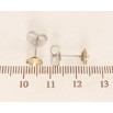 Серьги Xuping цвет Родий с кристаллами Swarovski пусеты Кристаллы Golden Shadow ø 6мм фото №2 Серьги Xuping цвет Родий с кристаллами Swarovski пусеты Кристаллы Golden Shadow ø 6мм фото №2