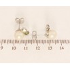 Сережки Xuping колір Родій з кристалами Swarovski пусети Перлина з кристалами Vitrail Medium та АВ фото №2 Сережки Xuping колір Родій з кристалами Swarovski пусети Перлина з кристалами Vitrail Medium та АВ фото №2