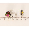 Сережки Xuping колір Родій з кристалами Swarovski пусети Сердечка Vitrail Medium з метеликами фото №2 Сережки Xuping колір Родій з кристалами Swarovski пусети Сердечка Vitrail Medium з метеликами фото №2
