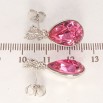 Сережки Xuping колір Родій з кристалами Swarovski пусети Метелики з кристальними крапельками Rose фото №2 Сережки Xuping колір Родій з кристалами Swarovski пусети Метелики з кристальними крапельками Rose фото №2