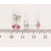 Сережки Xuping колір Родій з кристалами Swarovski пусети Кристал Rose в ободковій оправі ø 8мм фото №2 Сережки Xuping колір Родій з кристалами Swarovski пусети Кристал Rose в ободковій оправі ø 8мм фото №2