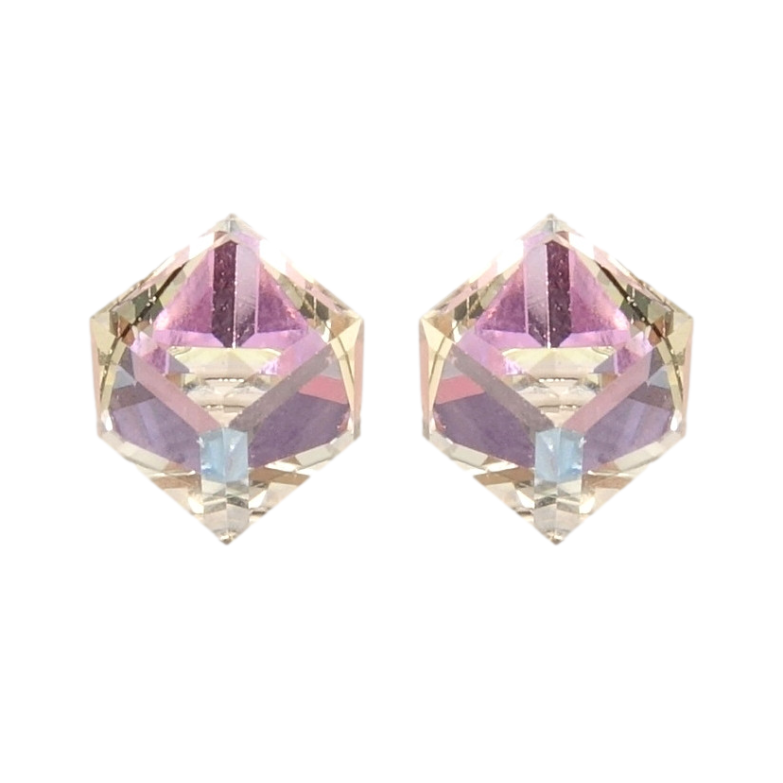 Сережки Xuping колір Родій з кристалами Swarovski пусети Кристальні кубики Paradise Shine 6х6мм фото №1 Сережки Xuping колір Родій з кристалами Swarovski пусети Кристальні кубики Paradise Shine 6х6мм фото №1