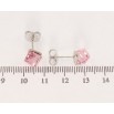 Серьги Xuping цвет Родий с кристаллами Swarovski пусеты Кристальные кубики Rose 6х6мм фото №2 Серьги Xuping цвет Родий с кристаллами Swarovski пусеты Кристальные кубики Rose 6х6мм фото №2