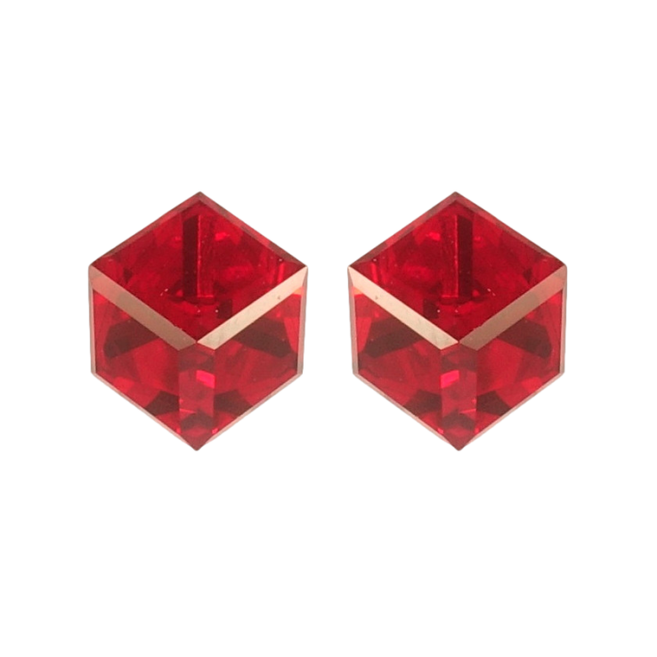 Серьги Xuping цвет Родий с кристаллами Swarovski пусеты Кристальные кубики Light Siam 6х6мм фото №9 Серьги Xuping цвет Родий с кристаллами Swarovski пусеты Кристальные кубики Light Siam 6х6мм фото №9
