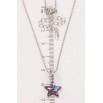 Кулон Xuping колір Родій з кр-ми Swarovski на ланцюжку Кристальна зірочка Paradise Shine дл. 40-45см х 1мм фото №2