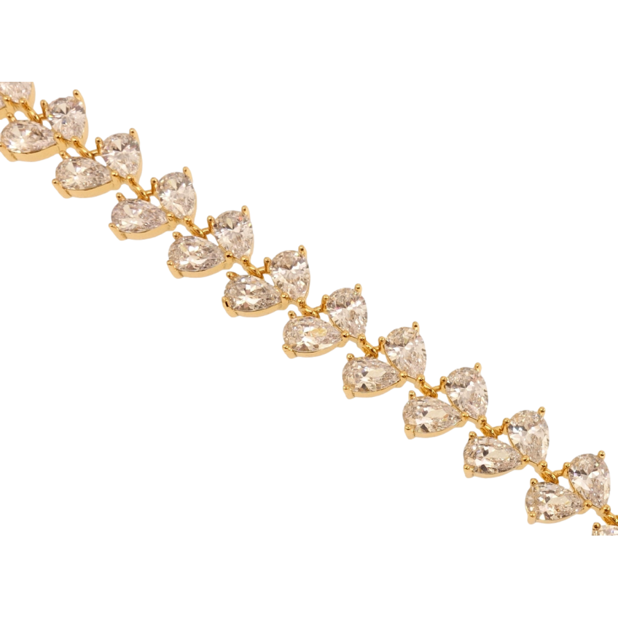 Браслет Xuping Позолота 18K Кристальные капельки длина с доп.цепочкой 17.5-20.5см х 10мм фото №1 Браслет Xuping Позолота 18K Кристальные капельки длина с доп.цепочкой 17.5-20.5см х 10мм фото №1