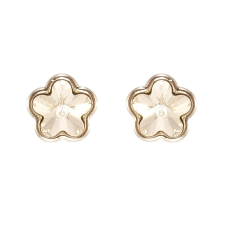 Сережки Xuping колір Родій з кристалами Swarovski пусети Кристальні квіточки Clear фото №10 Сережки Xuping колір Родій з кристалами Swarovski пусети Кристальні квіточки Clear фото №10