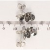 Сережки Xuping колір Родій з кристалами Swarovski пусети Бантики з кристальними гронами Graphite фото №2 Сережки Xuping колір Родій з кристалами Swarovski пусети Бантики з кристальними гронами Graphite фото №2