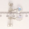 Серьги Xuping цвет Родий с кристаллами Swarovski пусеты Романтичные подвески с кристаллами Shimmer фото №2 Серьги Xuping цвет Родий с кристаллами Swarovski пусеты Романтичные подвески с кристаллами Shimmer фото №2