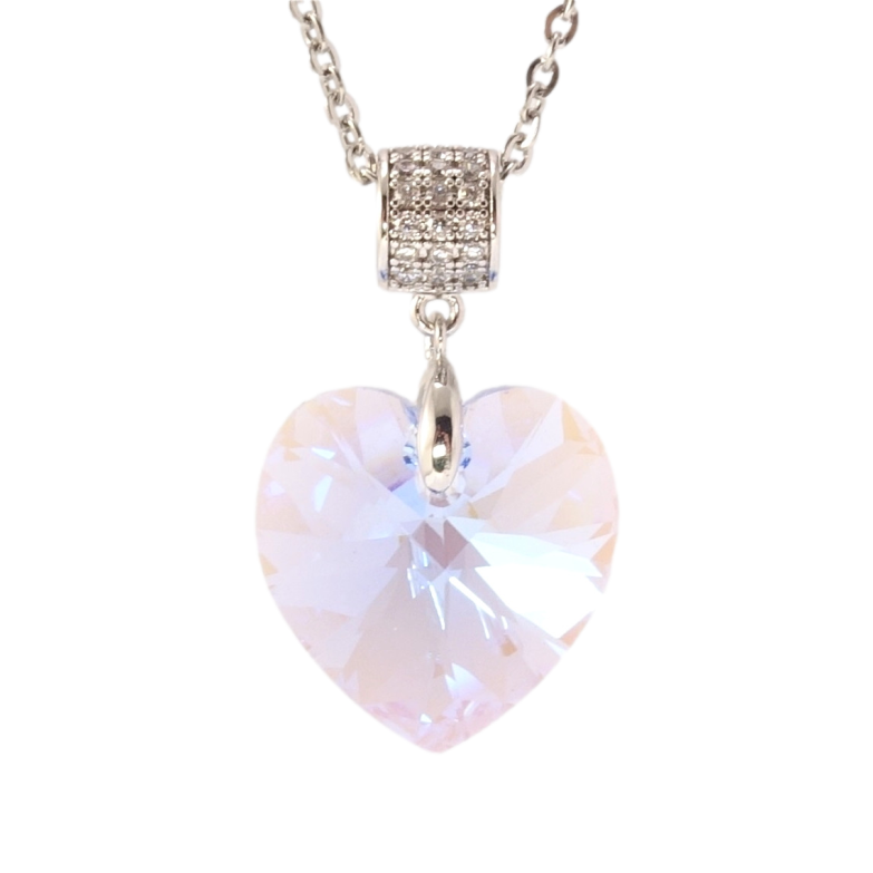 Кулон Xuping колір Родій з кр-ми Swarovski на ланцюжку Кристальне серце Ocean Delite дл. 40-45см х 2мм фото №20 Кулон Xuping колір Родій з кр-ми Swarovski на ланцюжку Кристальне серце Ocean Delite дл. 40-45см х 2мм фото №20