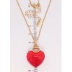 Кулон Xuping цвет 18K с кр-ми Swarovski на цепочке Кристальное сердечко Light Siam дл. 40-45см х 2мм фото №2 Кулон Xuping цвет 18K с кр-ми Swarovski на цепочке Кристальное сердечко Light Siam дл. 40-45см х 2мм фото №2