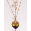 Кулон Xuping колір 18K з кр-ми Swarovski на ланцюжку Кристальне серце Vitrail Medium дл. 40-45см х 2мм фото №2 Кулон Xuping колір 18K з кр-ми Swarovski на ланцюжку Кристальне серце Vitrail Medium дл. 40-45см х 2мм фото №2